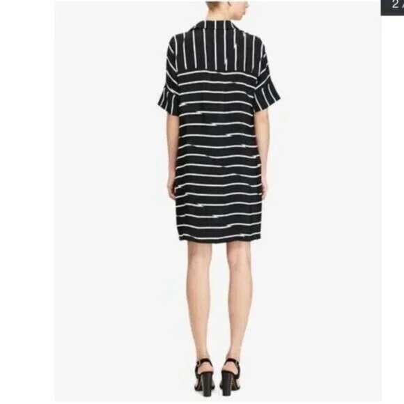 Madewell Break Stripe Courier Dress Black - Pockets XXS - Picture 2 of 8